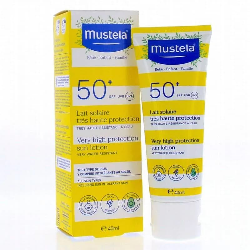 Mustela Lait Solaire Tres Haute Protection SPF50+ 40 ml