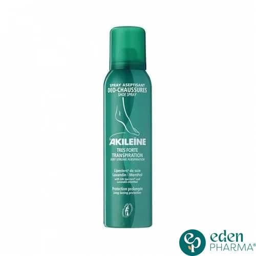 Akileine Spray Aseptisant Deo Chaussures Tres Forte Transpiration 150 ml