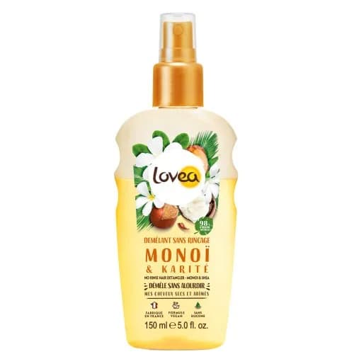 Lovea Demelant sans Rincage Monoi & Karite Cheveux Secs et Abimes 150 ml