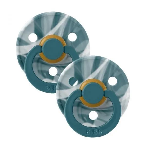 Bibs 02 Sucettes Pacifier Forest Lake White Size 2