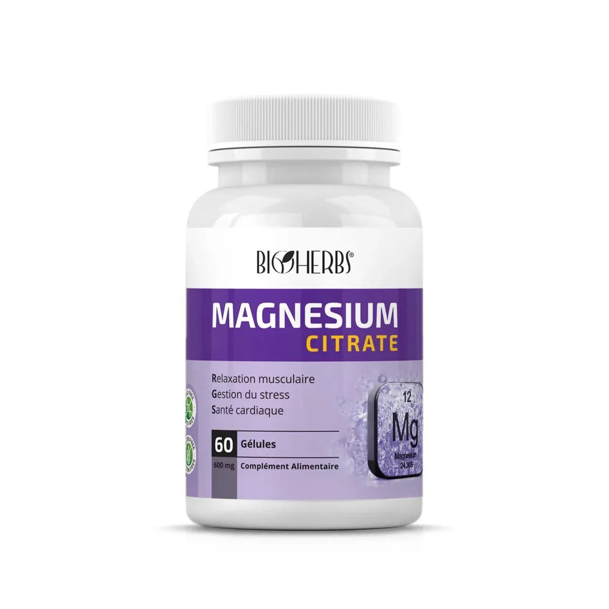 Bioherbs Magnésium Citrate 60 Gélules