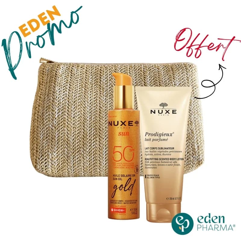 Nuxe Trousse Huile SPF50+ Gold + Lait de Corps 200 ml Gratuit