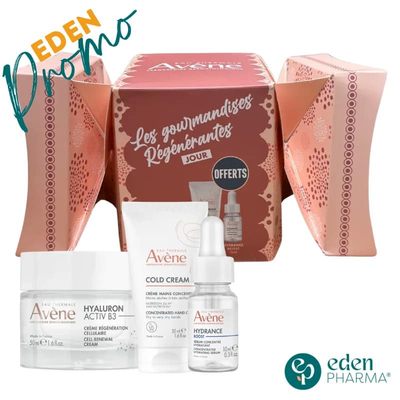 Avene Coffret Gourmandise Creme Jour Hyaluron Active B3 50 ml + Cold Creme 50 ml + Serum Hydra Boost 10 ml