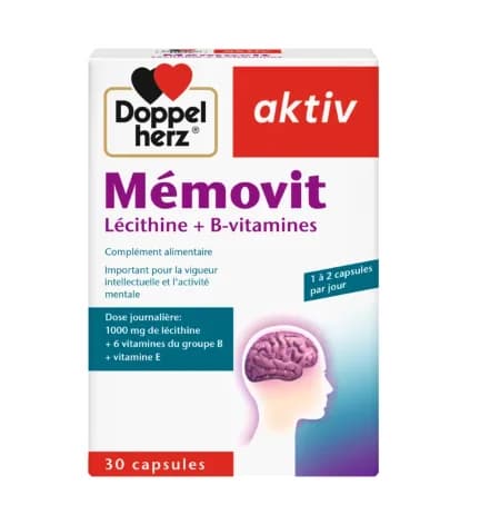 Aktiv Memovit Lecithine+b-Vitamines 30 Gelules