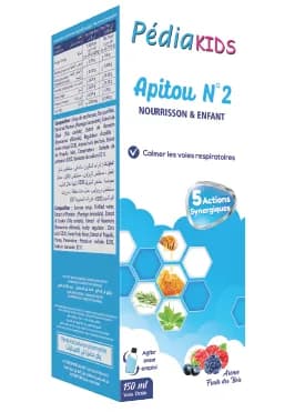 Pediakids Apitou N°2 Toux Sèche 150 ml