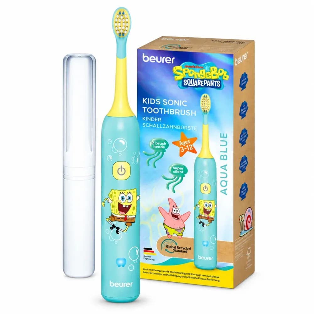 BEURER BROSSE À DENTS SONIQUE POUR ENFANT SPONGEBOB BLEU +3ANS