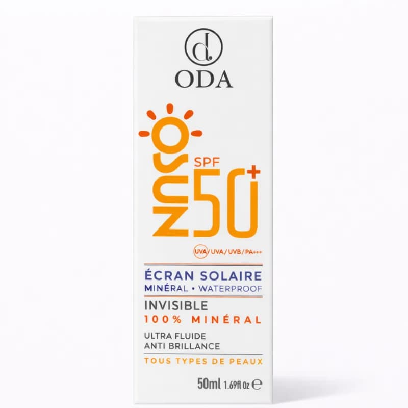 Oda Osun Ecran Solaire Mineral Waterproof Invisible SPF50+ 50 ml