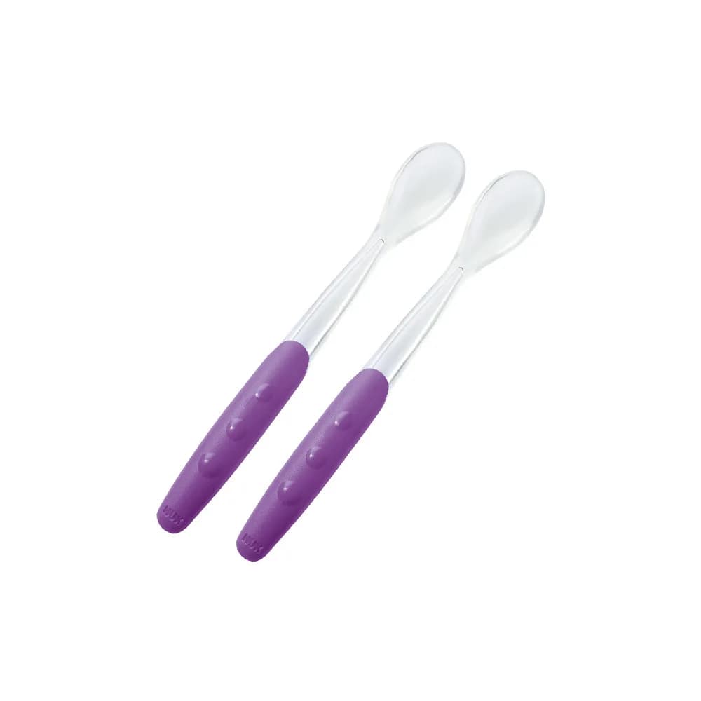 Nuk 2 Cuilleres en Silicone 4 m+