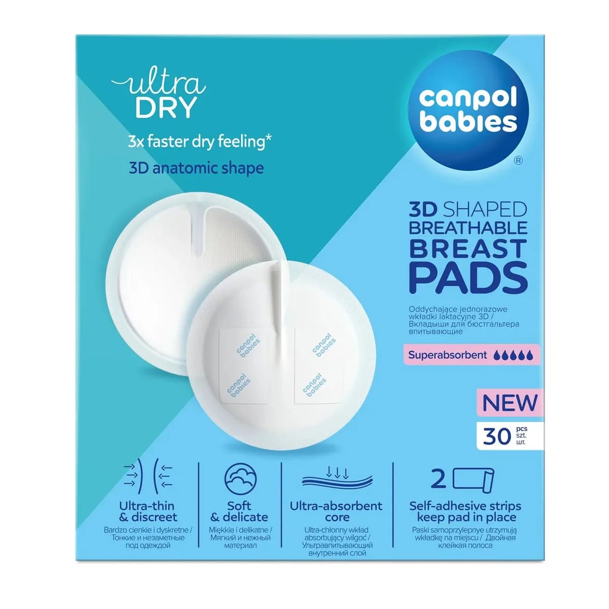 Canpol Babies 30 Coussinets d Allaitement Absorbants