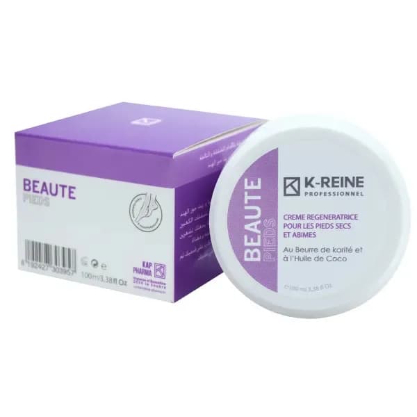 K-Reine Creme Regeneratrice pour les Pieds Secs et Abîmés 100 ml