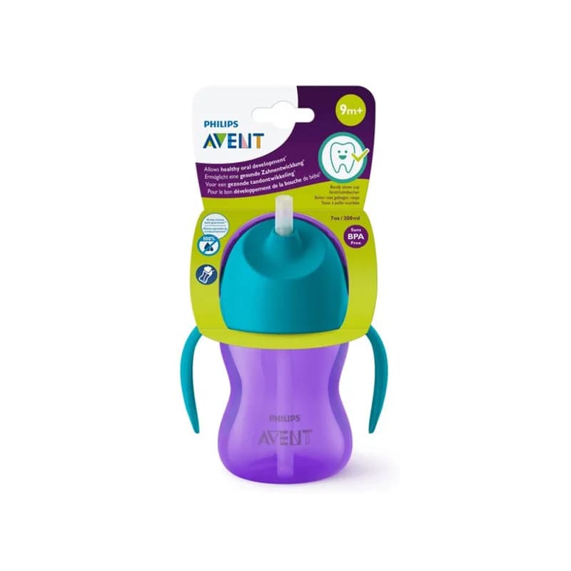 AVENT TASSE A PAILLE 9M+ VIOLET BLEU 200ML SCF796/02