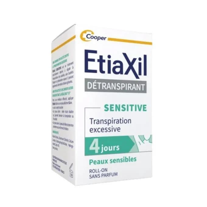 Etiaxil Roll-On Detranspirant Aisselles Peaux Sensibles 15 ml (Vert)