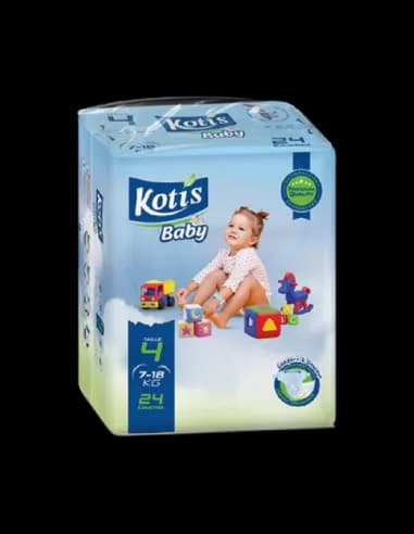 KOTIS COUCHE BABY (TAILLE 4) 7-18KG 24PIECES 
