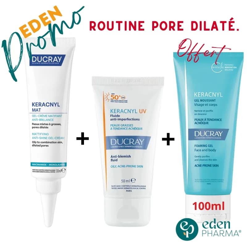 Ducray Routine Keracnyl pour les Pores Dilatés