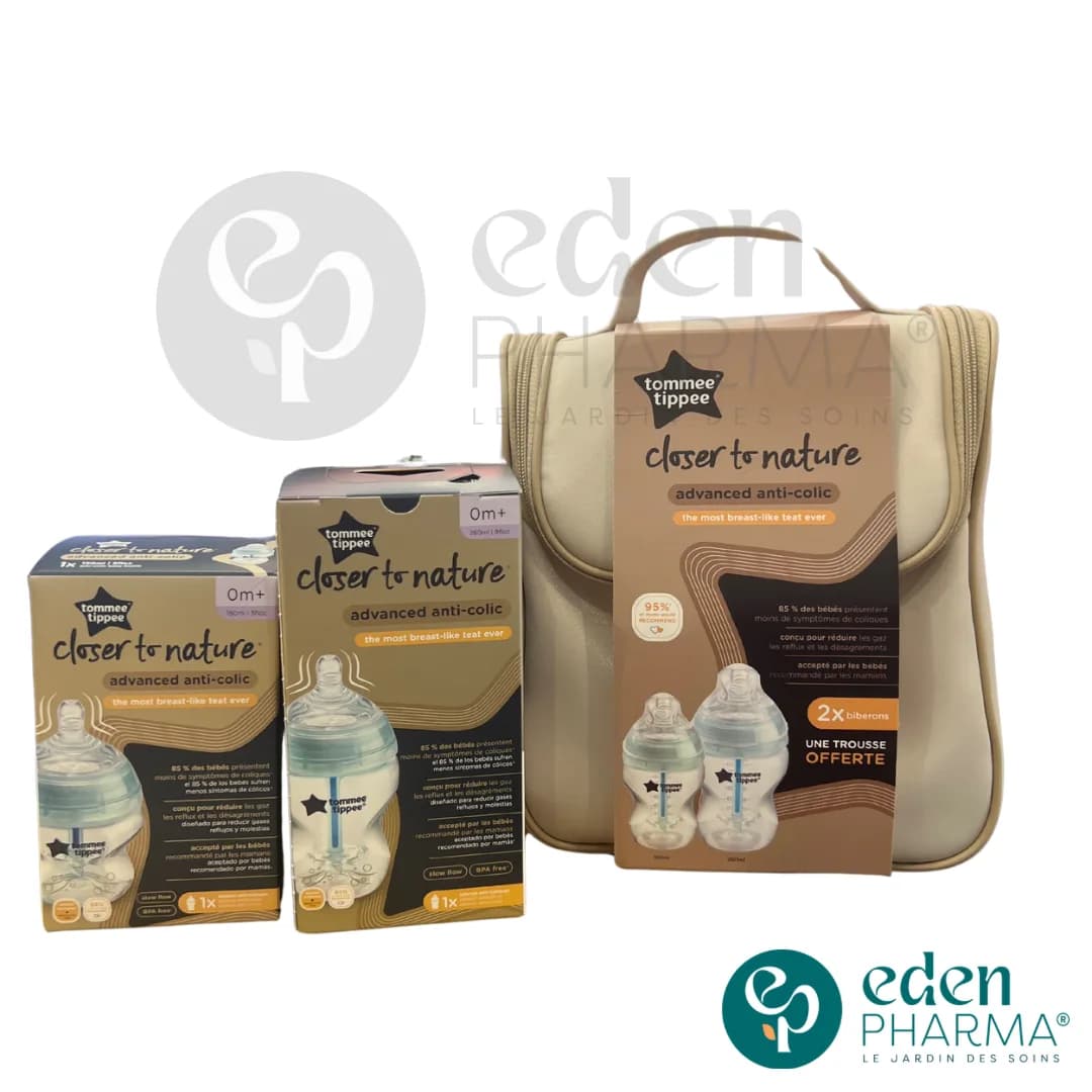 Tommee Tippee Closer To Nature Vanity Biberon 150 ml + 260 ml Bleu