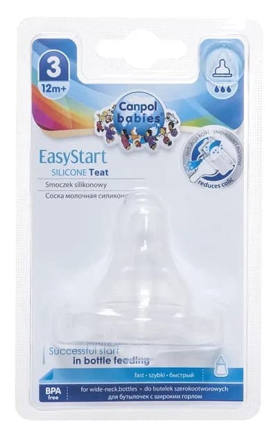 CANPOL TETINE ANTICOLIQUE EASYSTART 12M+ REF 21/722