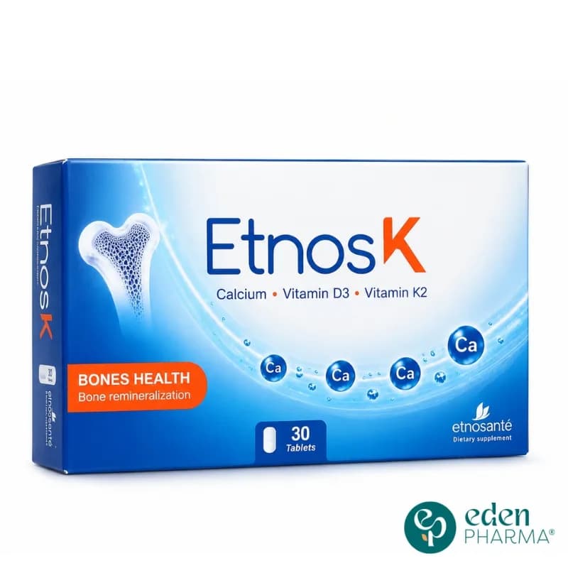 Etnosante Etnos-K Santé Osseuse 30 Comprimes