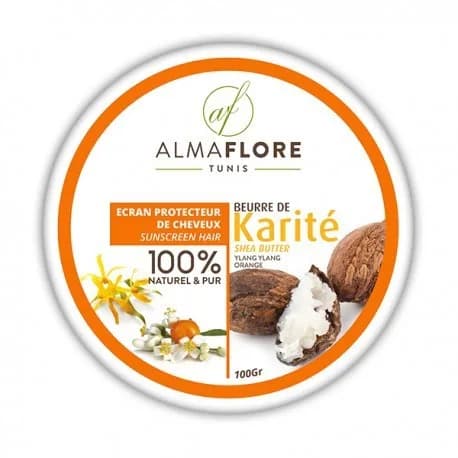 Almaflore Beurre de Karite Ylang Ylang et Orange 100 gr