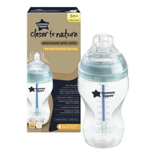 Tommee Tippee Biberon Advanced Anti-Colique Bleu 3 m+ 340 ml