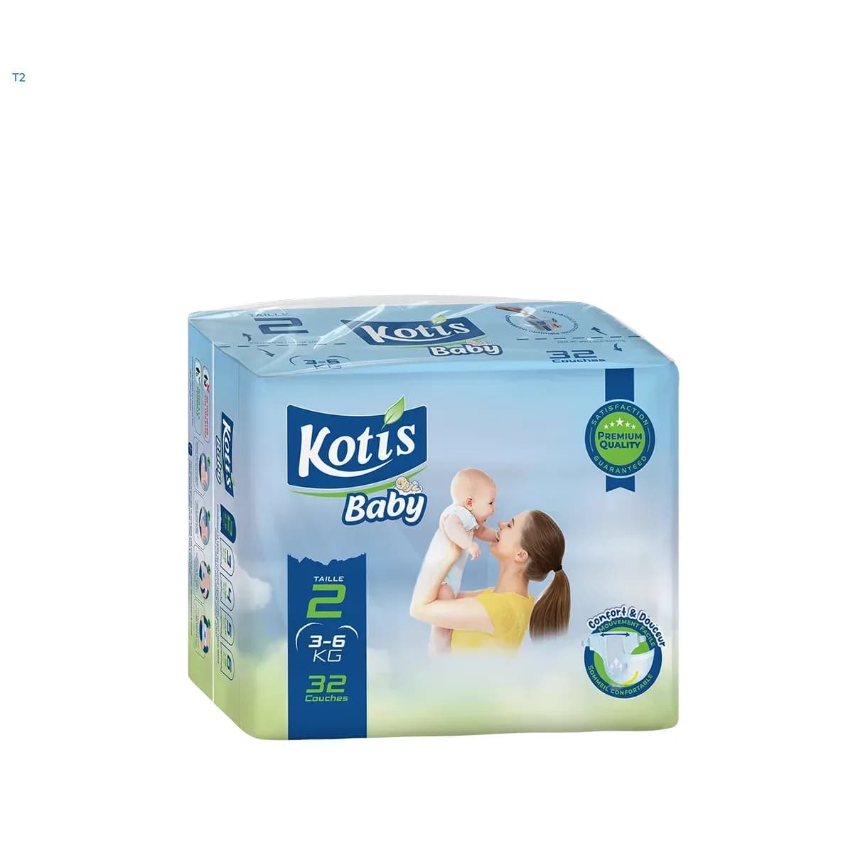Kotis Couche Baby T2 3-6kg 32PC