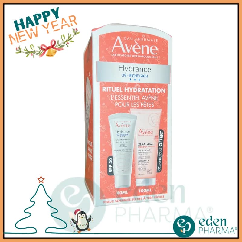 Coffret Avene Hydrance Riche UV + Xeracalm Gel 100 ml Gratuit