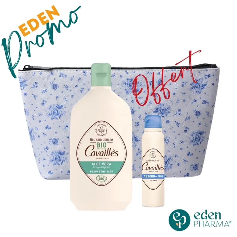 Roge Cavailles Trousse Gel Douche Bio Aloe Vera + Deo Absob+ Gratuit