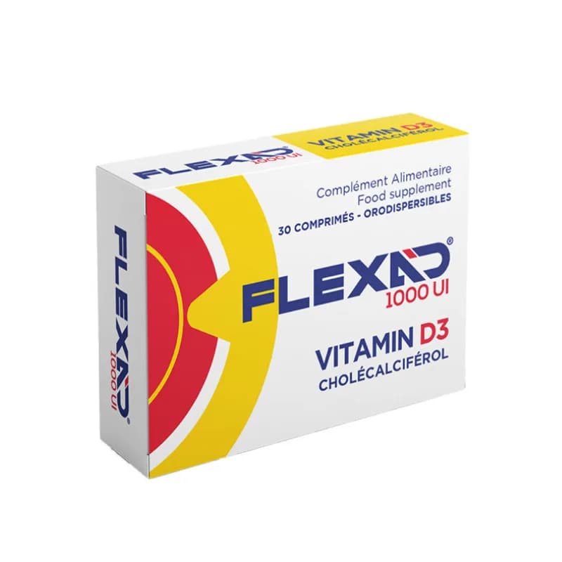 Flexad 1000 Ui Vitamine D3 30 Comprimes