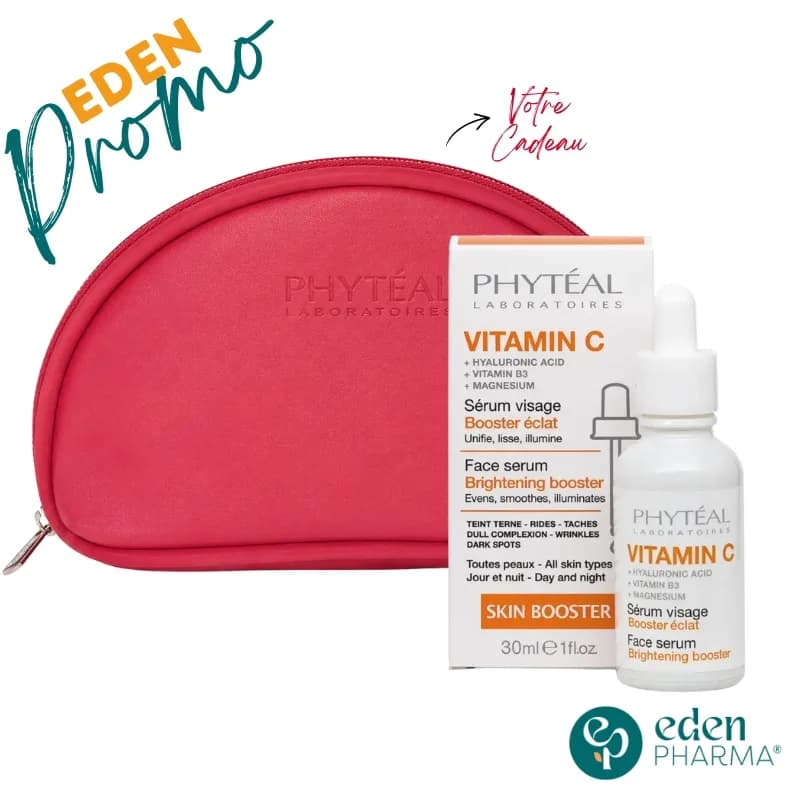 PHYTEAL VITAMINE C SERUM VISAGE 30ML + TROUSSE OFFERTE 