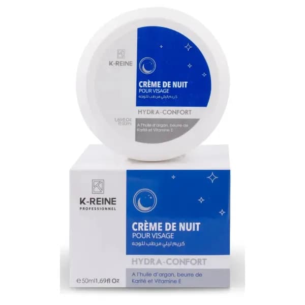 K-Reine Crème de Nuit pour Visage Hydra-Confort - 50 ml