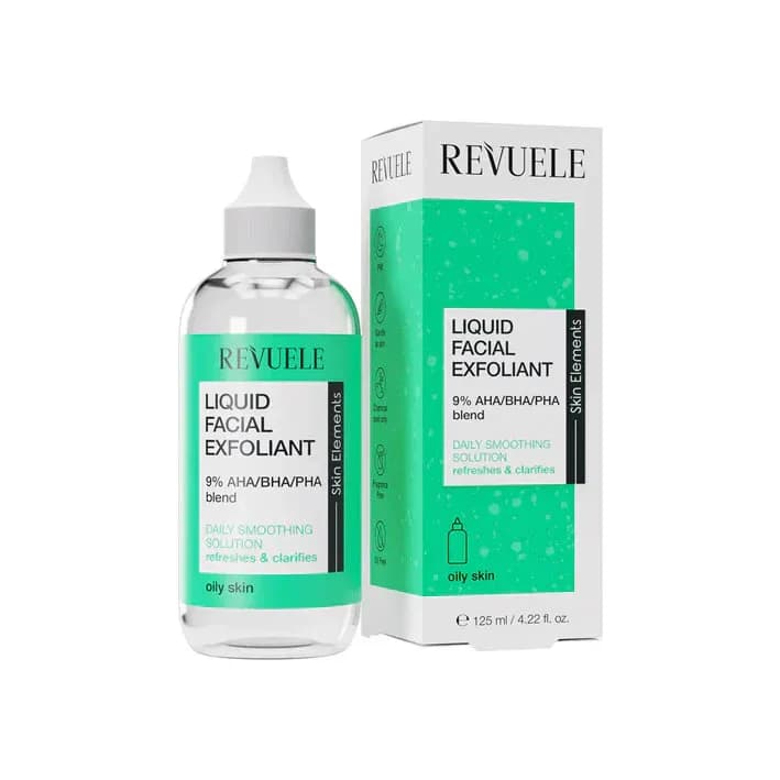 Revuele Liquid Facial Exfoliant 9% Aha/bha/pha Blend Peaux Grasses 125 ml