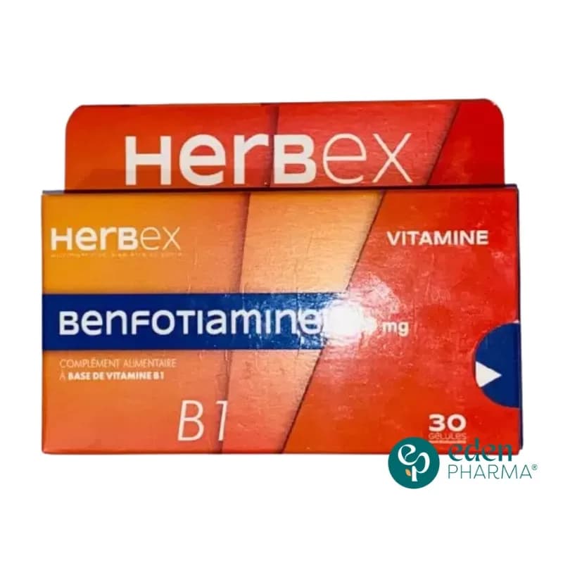 Herbex Benfotiamine 50 mg 30 Gelules