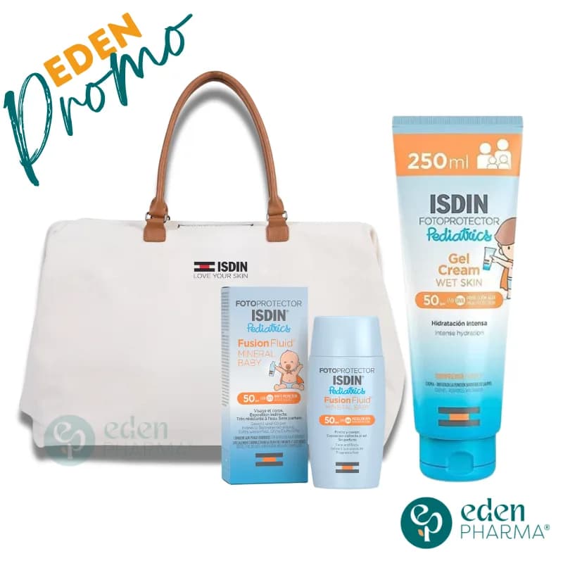 Sac ISDIN Ecran Mineral Pediatrics SPF50+ Avec un Ecran Gel Creme Pediatrics SPF50+ 250 ml