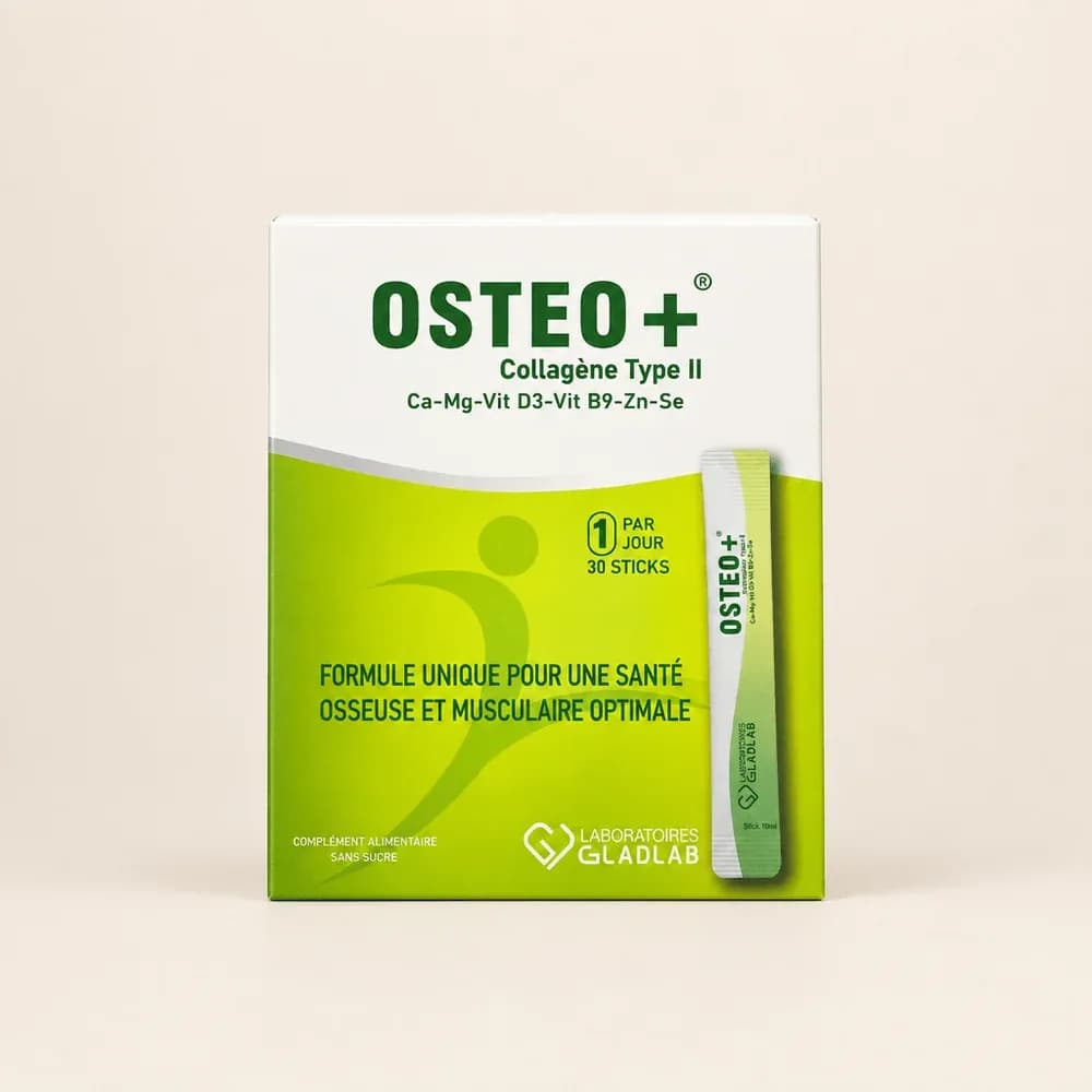 OSTEO+ COLLAGÈNE TYPE II 30 STICKS DE 10 ML 