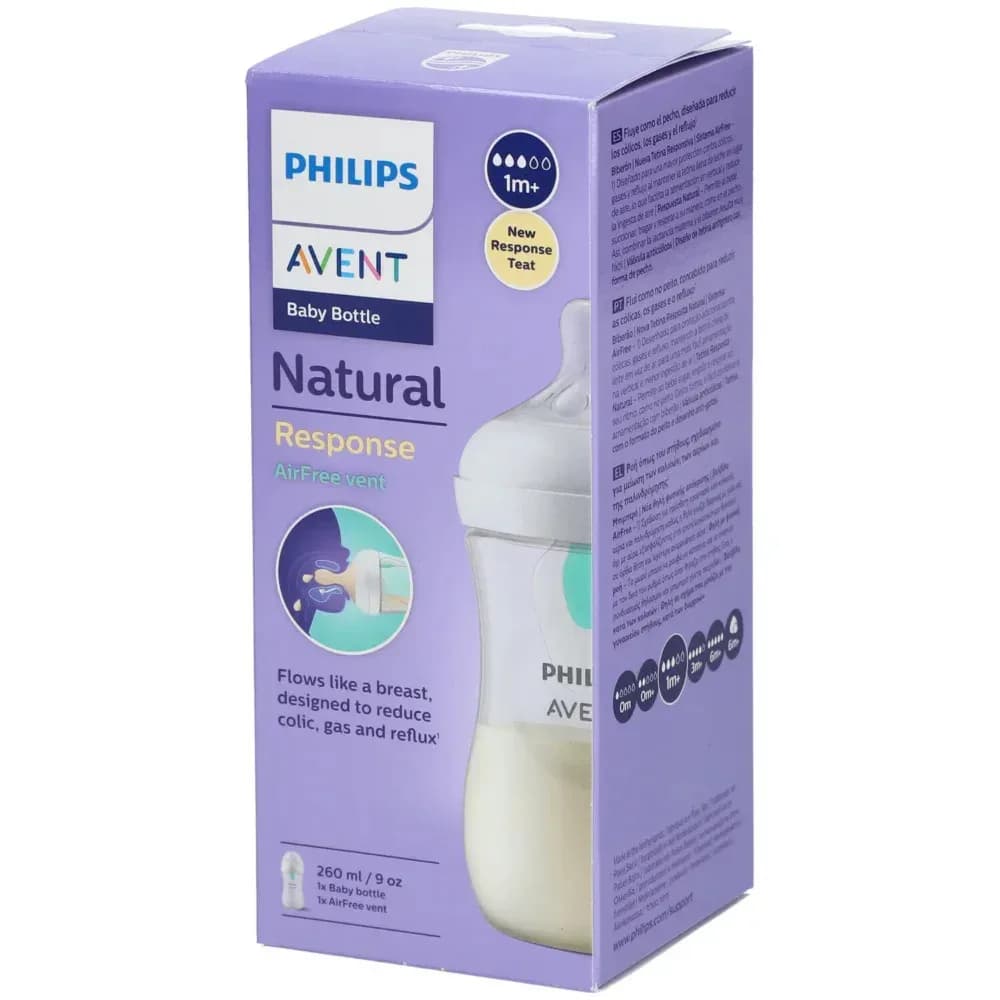 Avent Natural Response Biberon Valve Airfree 1 Mois+ Débit 3 260 ml