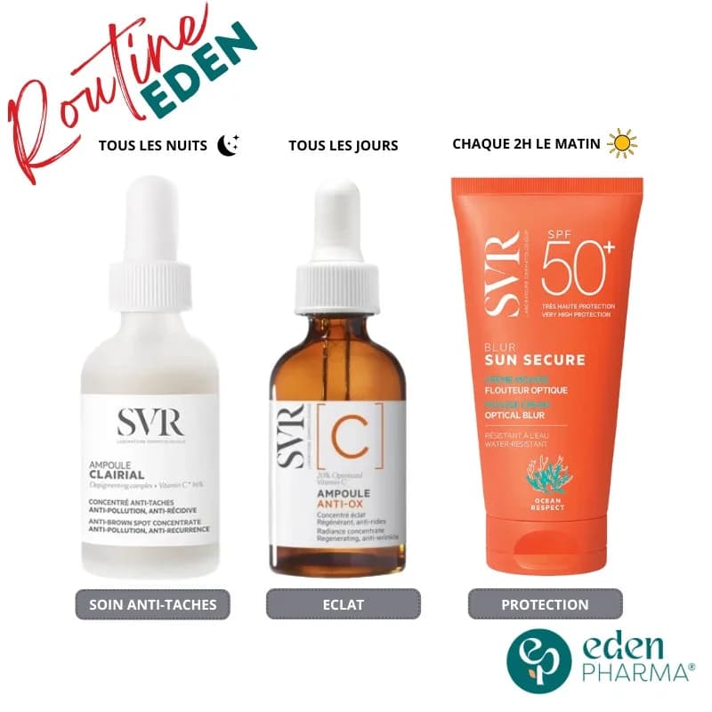 SVR Trio Anti-Tache Clairial & Ampoule C + Blur Gratuit