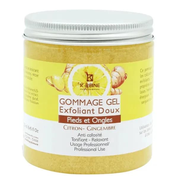 K-Reine Gommage Gel Pieds et Ongles Citron Gingembre 250 ml