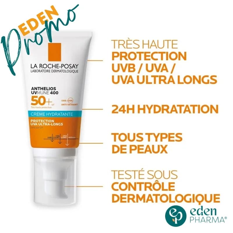 La Roche Posay Anthelios Uvmune 400 Creme Hydratante Invisible SPF50+ 50 ml