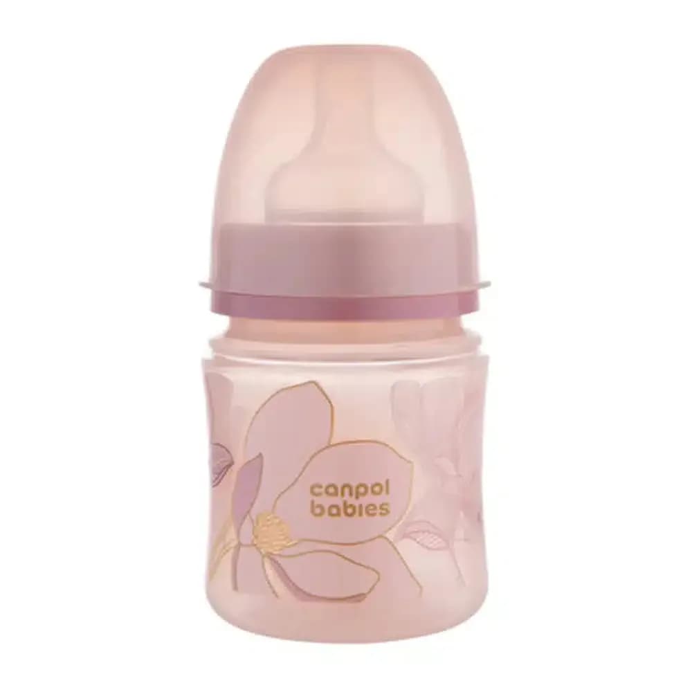 Canpol Babies Biberon Anticolique Col Large Gold Rose 120 ml