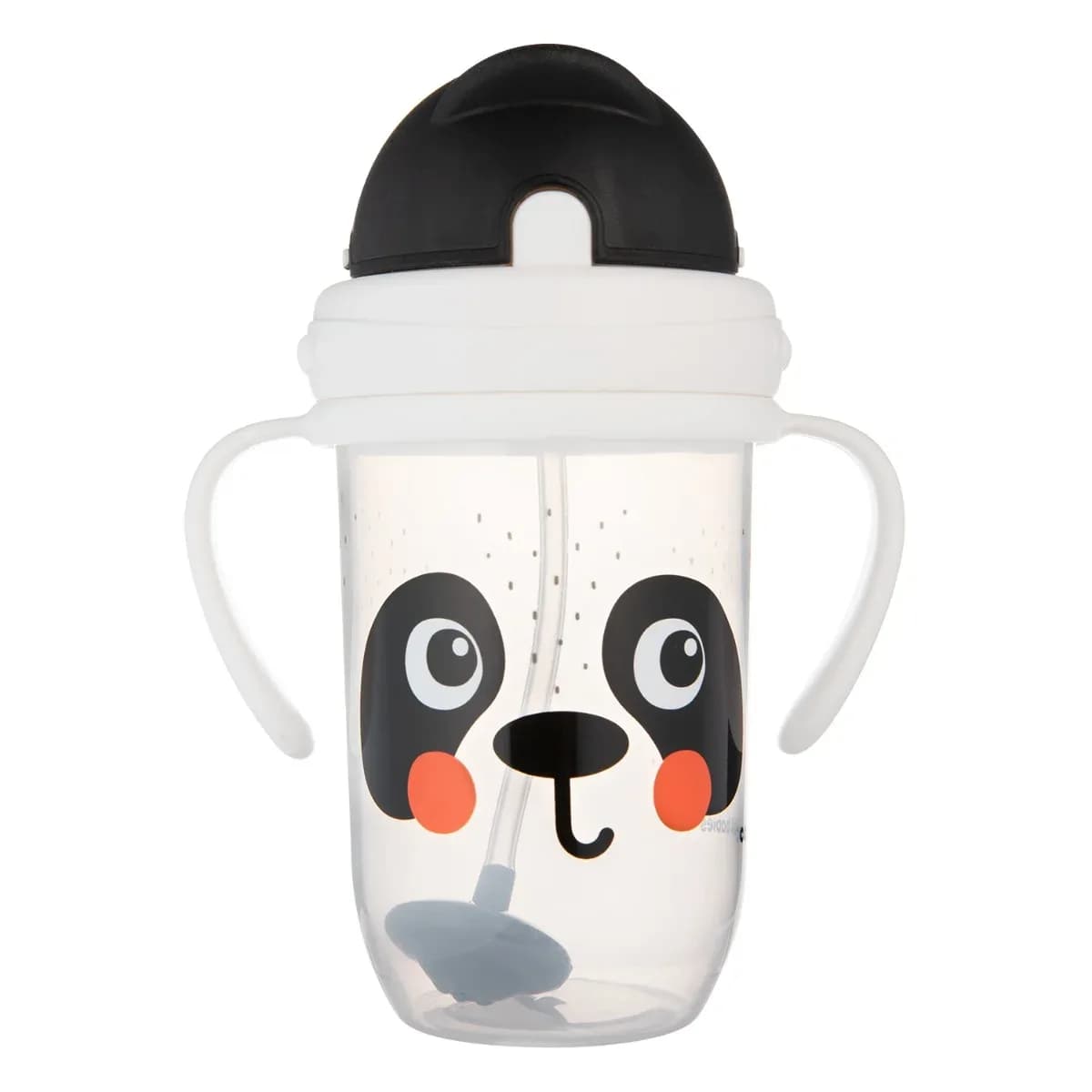 CANPOL BABIES TASSE ANTI-DÉVERSEMENT AVEC PAILLE LESTÉE 270ML BABIESBOO PANDA-56/617_WHI