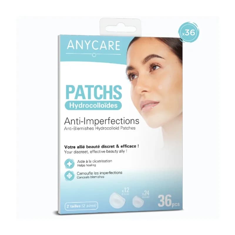 ANYCARE PATCHS HYDROCOLLOÏDES ANTI-IMPERFECTIONS 36 PCS