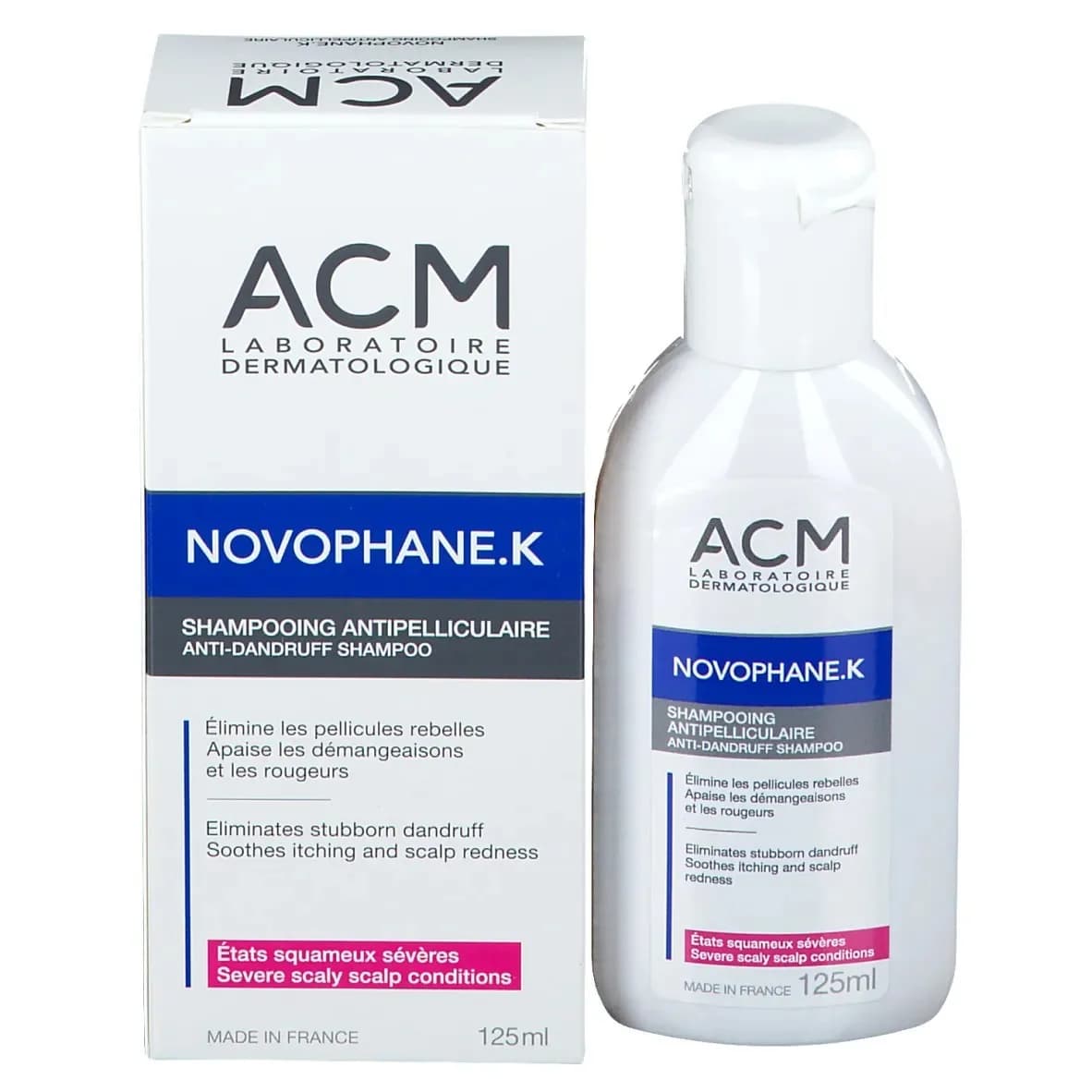 Acm Novophane K Shampooing Etats Squameux Severes 125 ml