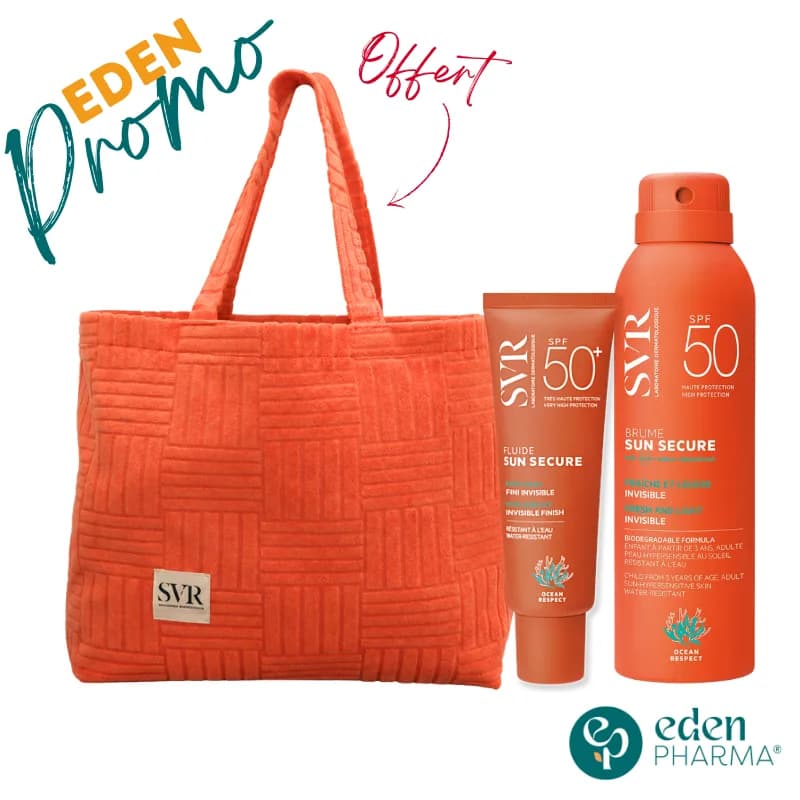 SVR Sac Sun Secure Fluide SPF50 50 ml + SVR Sun Secure Brume SPF50 200 ml
