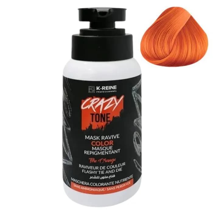 K-Reine Masque Colorant Ravive Crazy Tone Fire Orange 250 ml