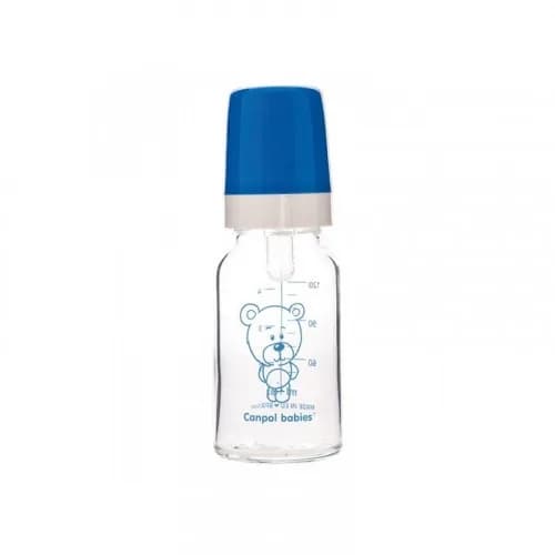 Canpol Babies Biberon Verre 120 ml Tetine Silicone 3 m+