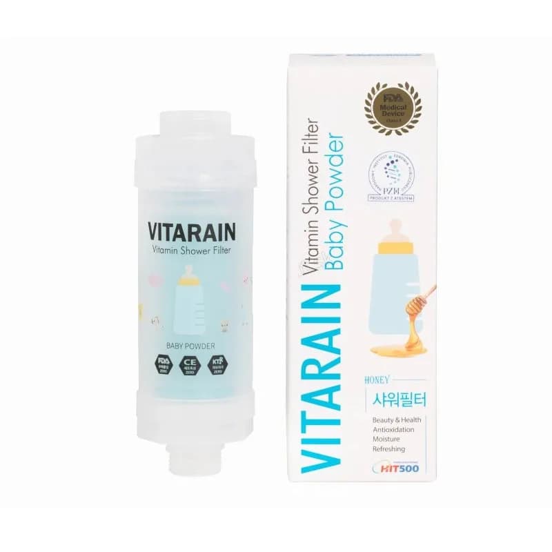Vitarain Filtre de Douche à la Vitamine Baby Powder