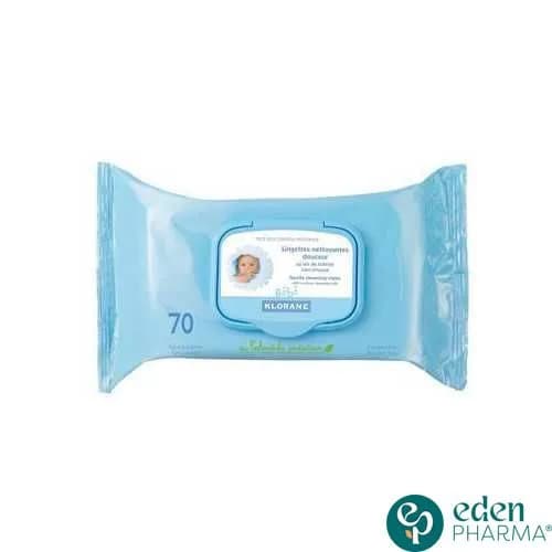Klorane Bebe Lingettes Nettoyantes 70 Pieces