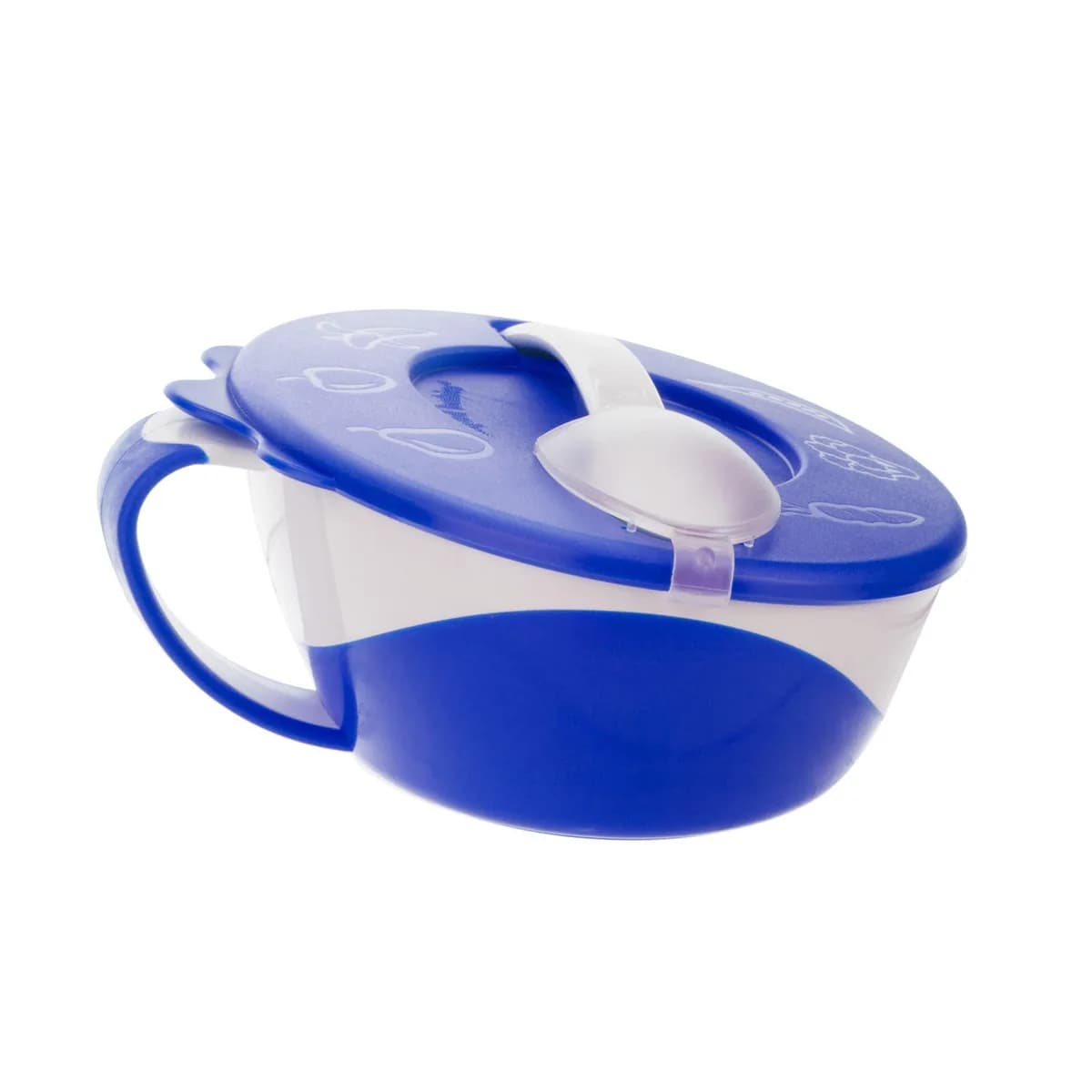 Canpol Babies Bol 350 ml Avec Coucie et Cuiller Avec Couvercle Bleu 31/406