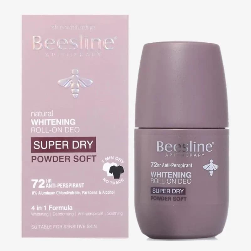 Beesline Super Dry Poudre Déodorant Doux Roll On 50ml