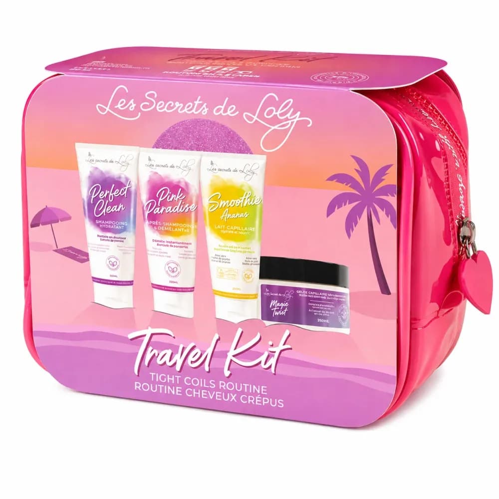 LES SECRETS DE LOLY TROUSSE DE VOYAGE CHEVEUX CREPUS