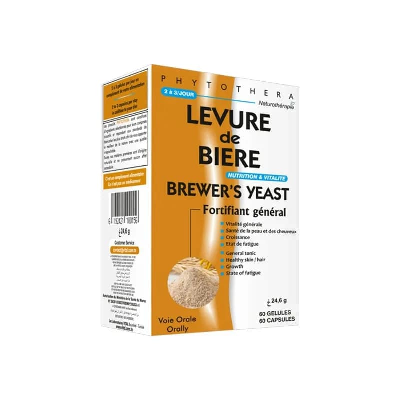 Vital Phytothera Levure de Biere 60 Gelules